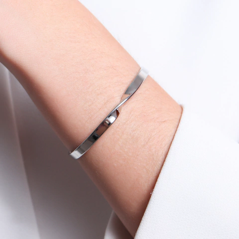 Bracelete Jade Prata