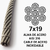 Cable alma de acero inoxidable de 5/16" 7 x 19. - comprar online