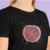 Camiseta Romã - Feminina Adulto 100% Algodão Preta