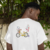 Camiseta Bicicleta Amarela - Masculino Adulto 100% Algodão Branca - Transformando em Amor