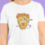 Camiseta Signo de Leão - Feminina Adulto - 100% Algodão Branca - comprar online