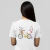 Camiseta Bicicleta Amarela - Feminina Adulto 100% Algodão Branca - loja online