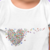 Camiseta Transformando em Amor - Infantil 100% Algodão Branca