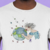 Camiseta A Menina Beijando o Mundo - Masculino Adulto 100% Algodão Branca
