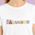 Camiseta Eu Amo Salvador - Feminina Adulto 100% Algodão Branca