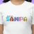 Camiseta Eu Sou de Sampa - Feminina Adulto 100% Algodão Branca