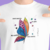 Camiseta A Borboleta da Cura - Mantra - Masculino Adulto 100% Algodão Branca
