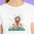Camiseta A Garota Amorosa - Feminina Adulto 100% Algodão Branca