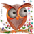 Imagem do Camiseta A Coruja Curiosa - Infantil 100% Algodão Branca