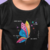 Camiseta A Borboleta da Cura - Mantra - Infantil 100% Algodão Preta