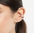 Piercing de pressão com Zircônias banho 18k