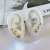 Trio Brincos Folheado a ouro 18k Corações