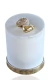 Anel Ajustável Dourado Gota Dupla Cravejada. - comprar online