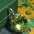 Pingente dourado com pedra natural Green Gold