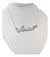 Conjunto Nombre Personalizado c/ Corona y Corazón Plata y Oro