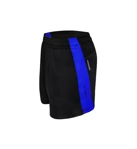 SHORT TECH VALLEY Negro con Azul Francia- Runik