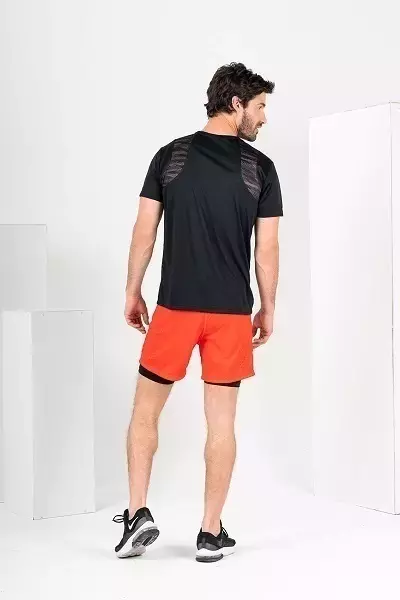 Remera Manga Corta Tunder Negro- Runik