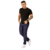 Calça de sarja masculina escura com bolso traseiro detalhado - Sam’s Fashion