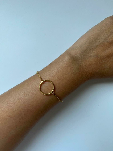 Pulseira Circulo Dourado