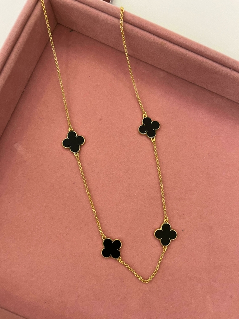 Gargantilha Trevo Resinado