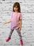 Conjunto nena de calza estampada y remera lisa - comprar online