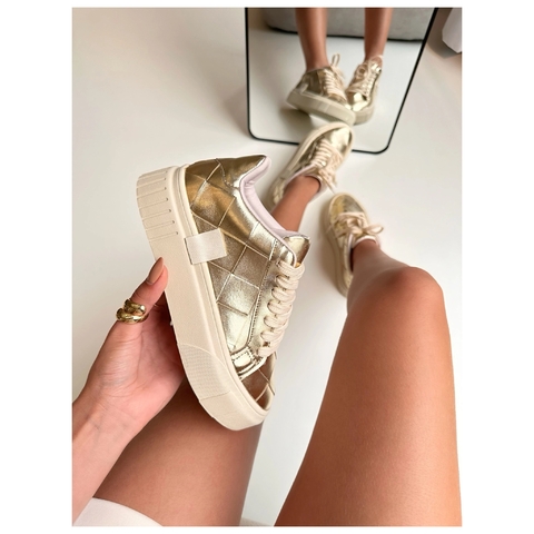 Ténis Dourado Trançado - comprar online