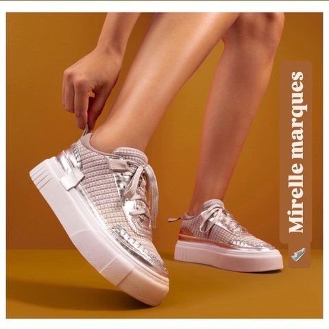 Tênis Prata Boro Chique