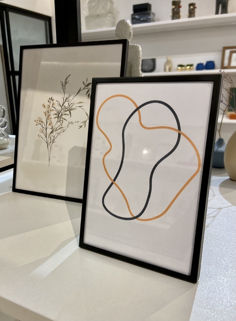 Porta Retrato Moldura Metal Preto