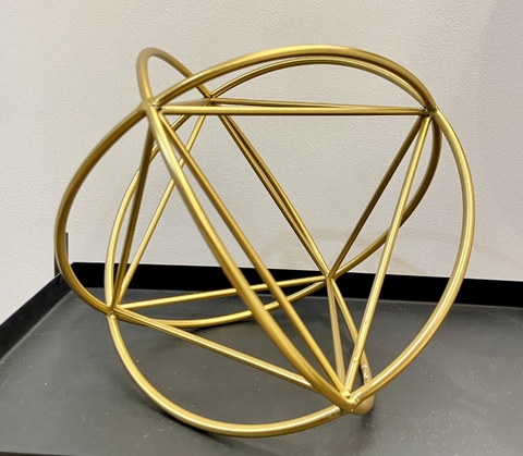 Centro de mesa Dourado