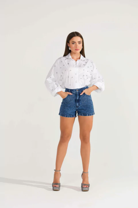 SHORTS FEM. MOM SHINE