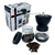 Moedor De Café Manual Vidro Plastico Inox Ceramica - Preto - Casa Linghi UD