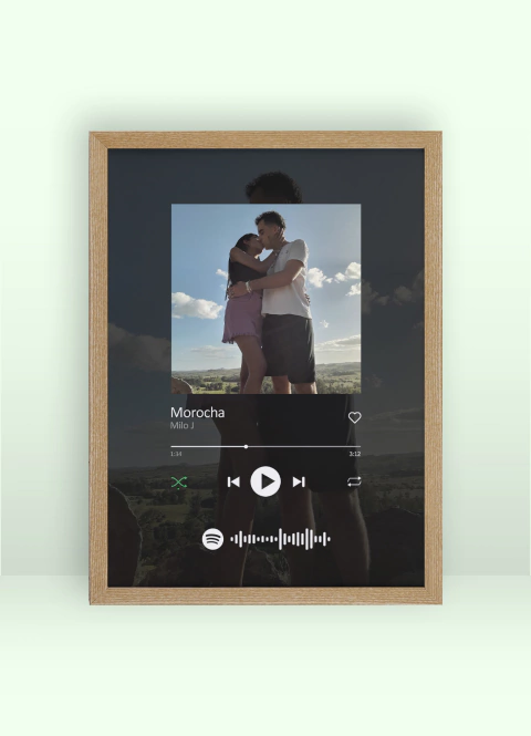 Cuadro Spotify con Fondo