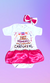 BODY TEMÁTICO MEU 1° CARNAVAL COM SAIA CETIM