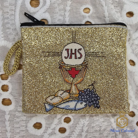 Bolsita Porta Rosario Jesús Eucaristía