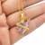 Collar Con Dije Corazón De María - Acero - tienda online