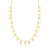Choker com pingentes de medalhas banhada a Ouro 18K