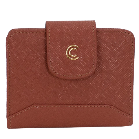 Carteira Classe Couro Feminina com Porta Moedas e Espelho - comprar online