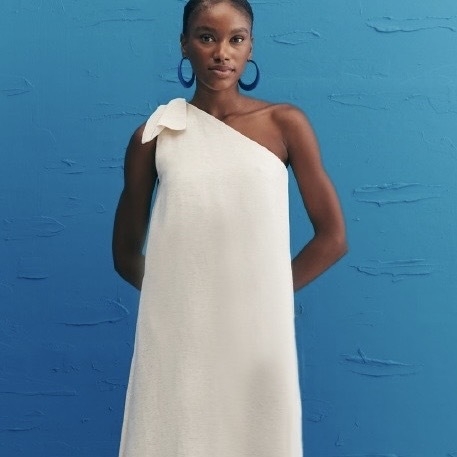 VESTIDO LONGO LAÇO LISO