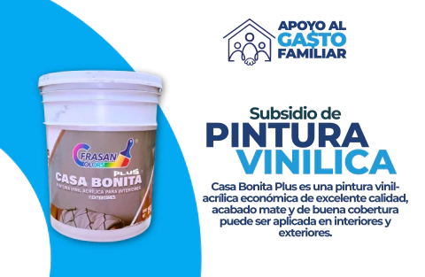 Pintura Vinilica Blanca CASA BONITA PLUS Lavable 19 L 10 años