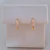 Brinco Folheado a Ouro 18k Argolinha Coração M com zircônias - Ceratti Collection