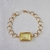 Pulseira Folheada a Ouro 18k com Cristal Amarelo