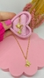 Conjunto Borboleta 3D Ouro