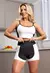 Short Preto com Branco Cintura Alta e Cropped Alcinha Academia Conjunto Fitness Feminino | REF: CSV24 na internet