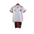Kit Infantil Flamengo II 24/25 Branco com detalhes em vermelho