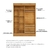 Guarda Roupa Solteiro 2 Portas Deslizante 4 Gavetas Klaus Cedro/Areia - ArteCasa - Móveis e Decorações