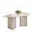 Conjunto Sala de Jantar Mesa Berlim 218cm Tampo Orgânico com 8 Cadeiras Moscou Boucle Pérola/Off White na internet