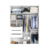 Guarda Roupa Solteiro 2 Portas de Correr 100% MDF Ariel Branco Absoluto - Artecasa