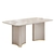 Mesa de Jantar 180cm Berlim Tampo Off White - comprar online