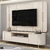 Bancada Rack com Painel Cristal para TV até 75 Polegadas com LED 100% MDF Off White