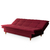 Sofá Cama Mirage 191cm Sem Braço Veludo Vinho - comprar online
